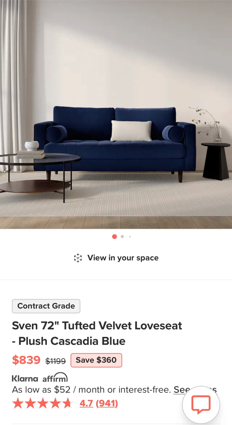 Small loveseat for sale - photo 2