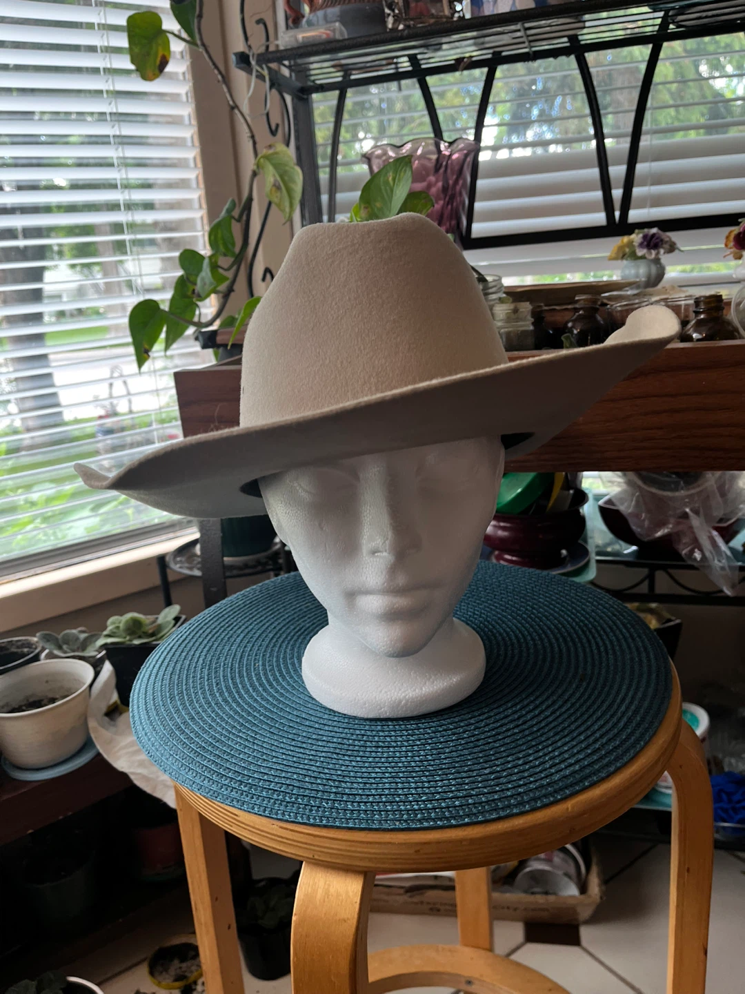 Vintage Men’s Wool Stetson Cowboy Hat, Chris Eddy design, 7 1/4 - photo 2