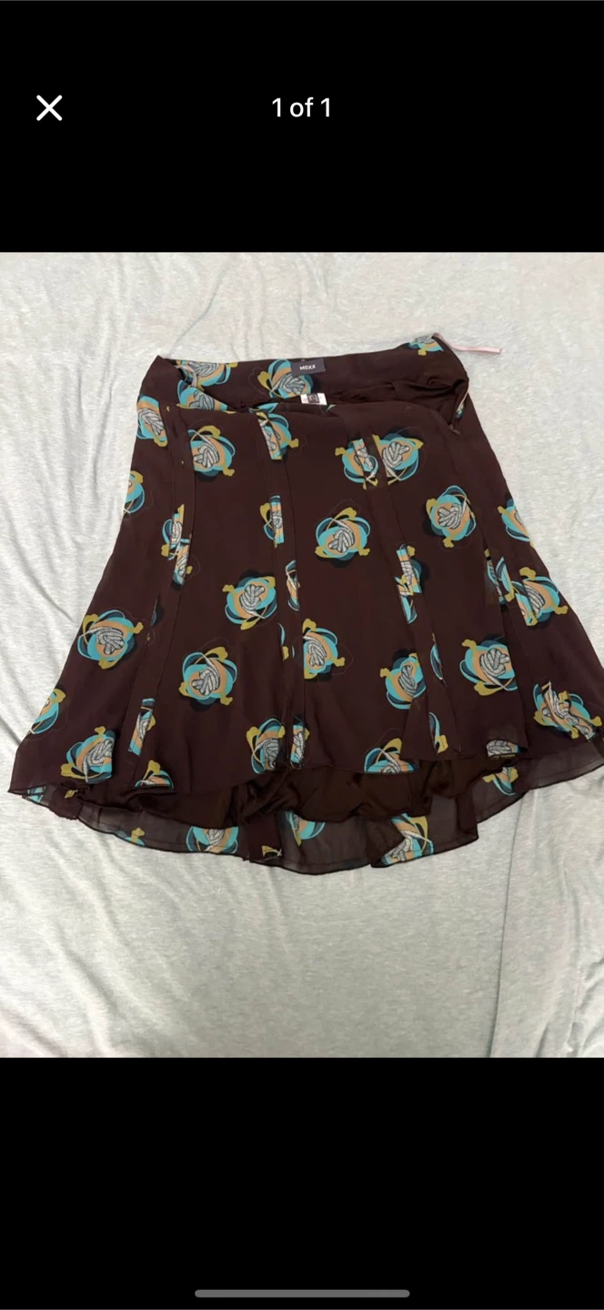 MEXX brown zip up skirt  (size M women’s)