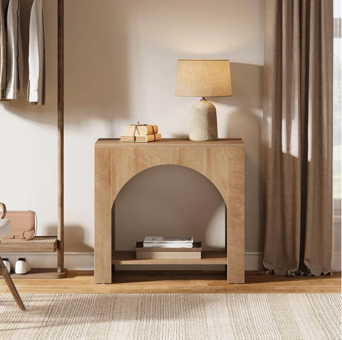 Brand new in box Tribesigns Arched Wood Side Table - photo 5