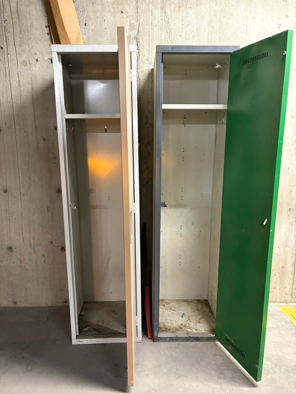 Two Metal Lockers - Tan and Green - photo 3