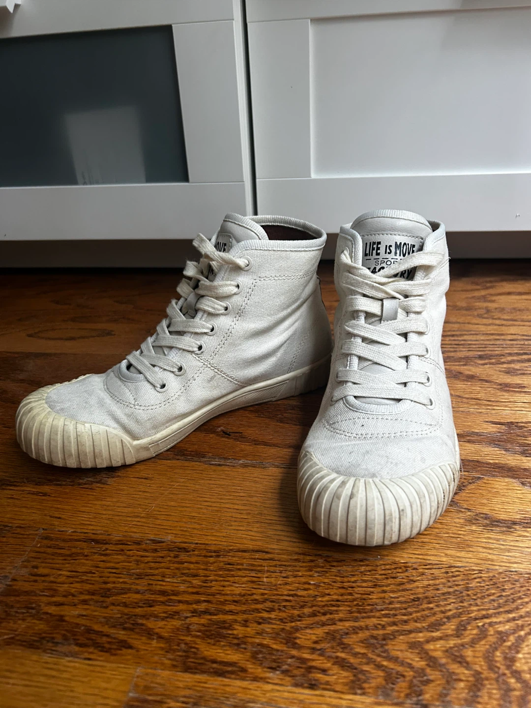 White High-Top Sneakers