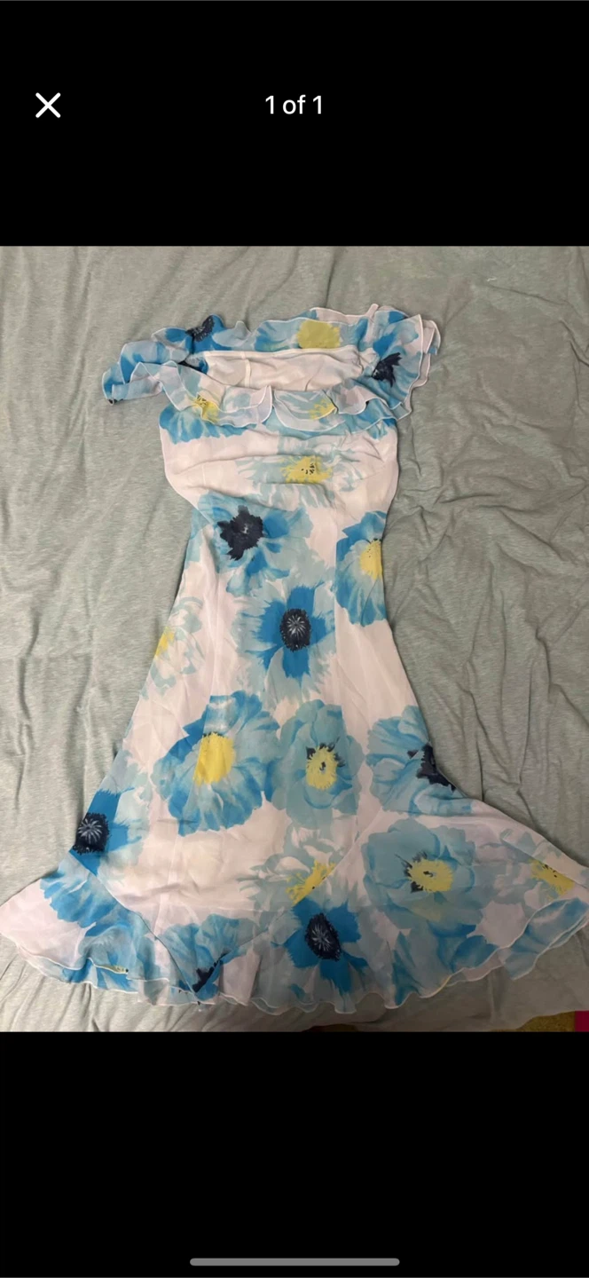 MEXX beautiful, blue floral dress (size S women’s)