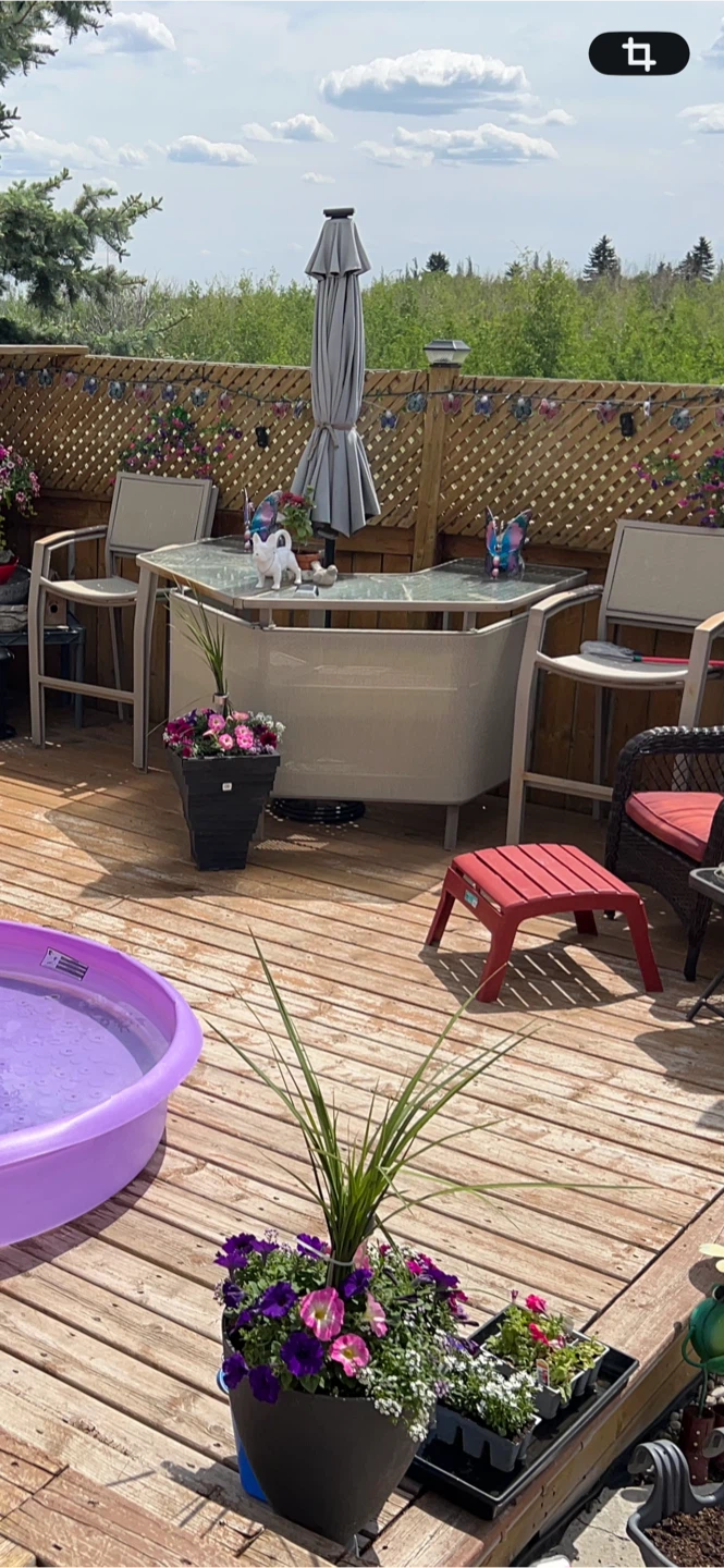 Patio Dining Set with Glass Top Table and Chairs - photo 2
