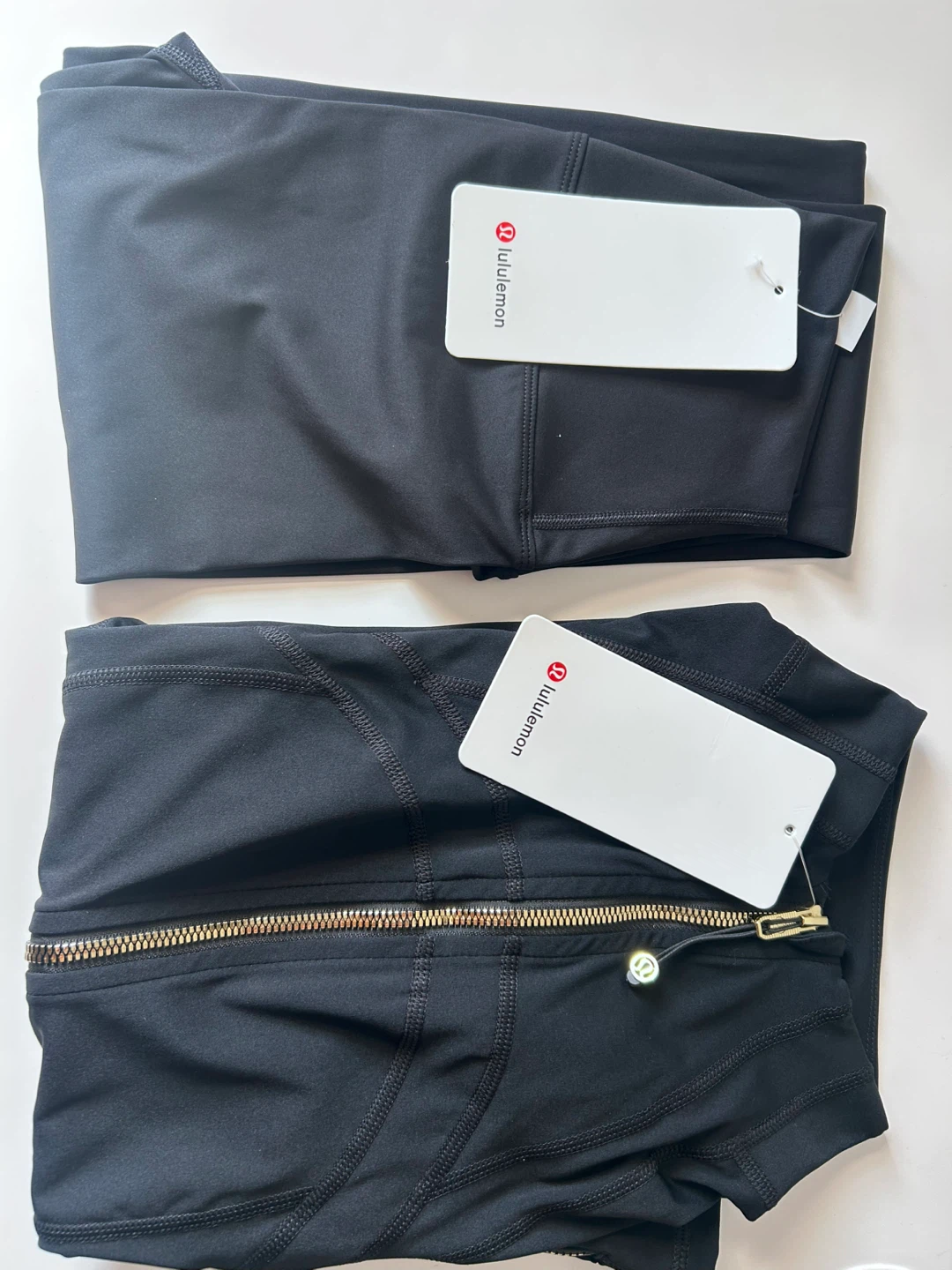 Lululemon Black Full Zip Jacket and Leggings Set