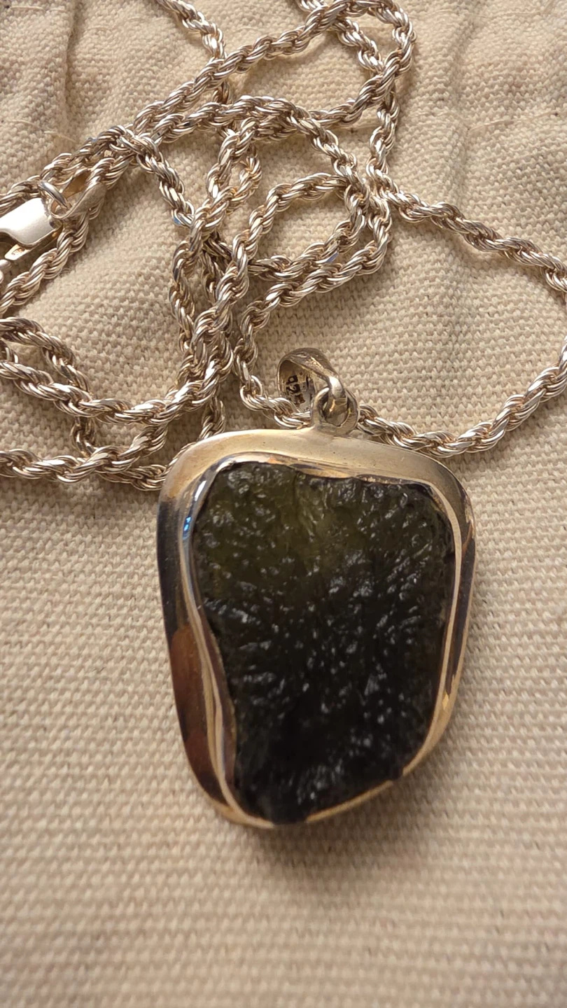 Moldavite Pendant Necklace