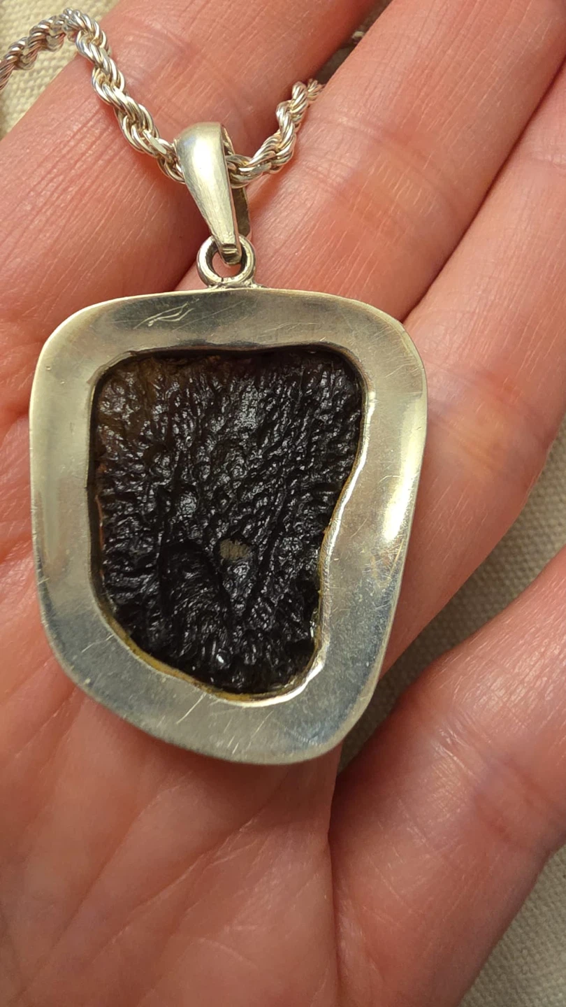 Moldavite Pendant Necklace - photo 2