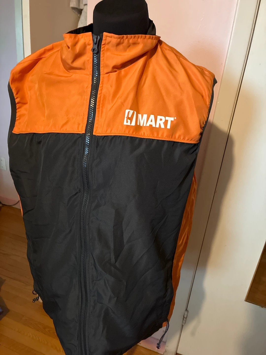 H-Mart Orange & Black Vest
