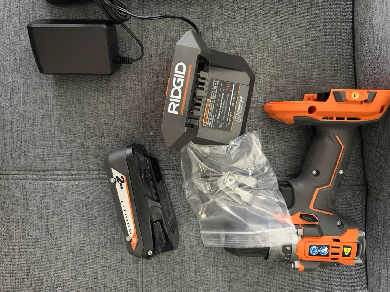 RIDGID 18V Cordless Drill with 2.0Ah Battery and Charger - photo 3