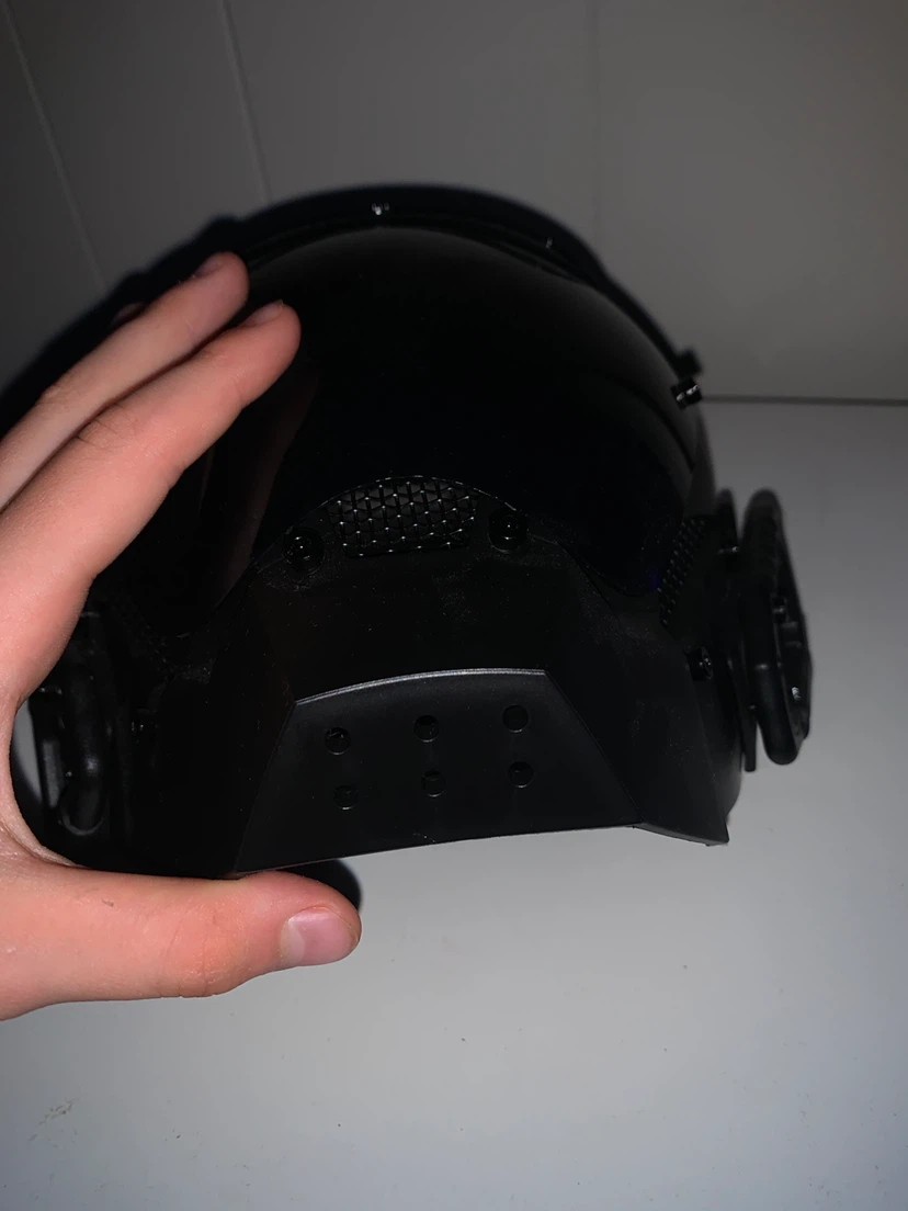 Black Tactical Airsoft Helmet with Visor - photo 5