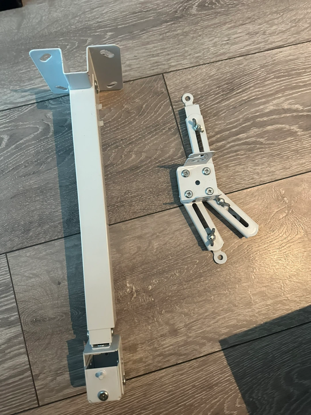 White Metal Projector Mount Bracket