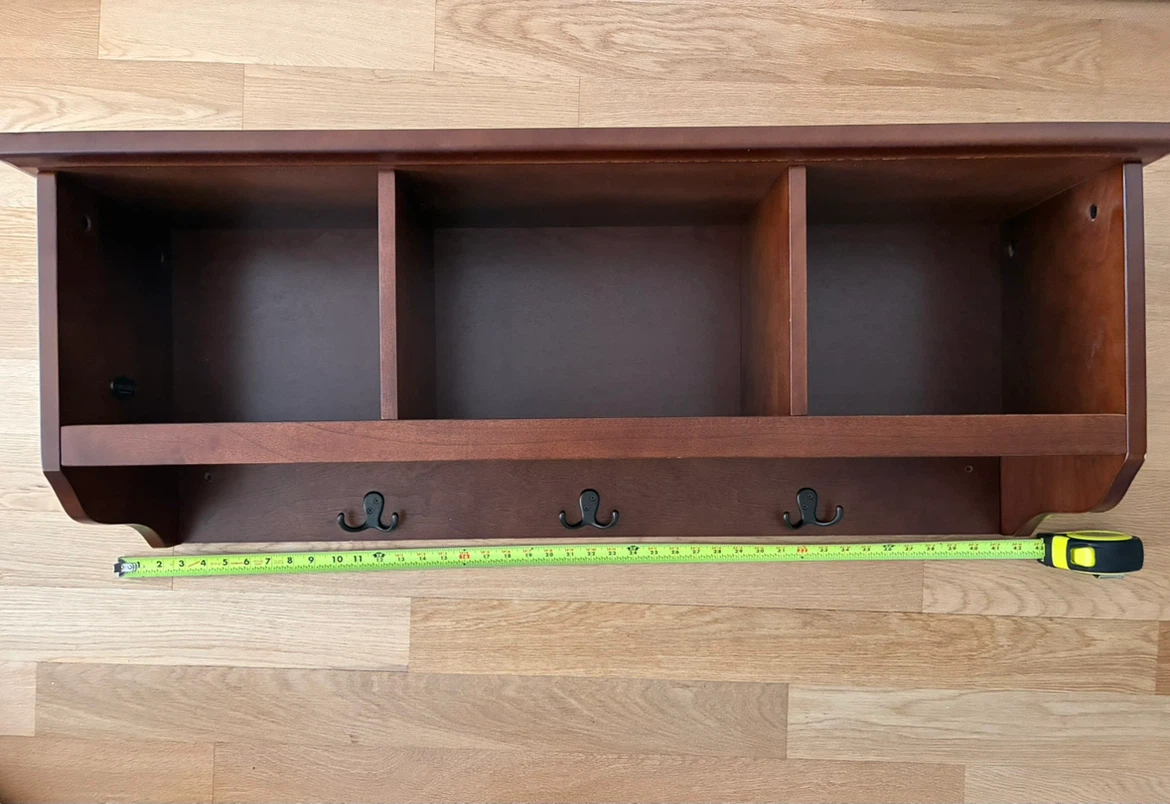Wooden Entryway Bench with Storage and Cubbies - photo 2