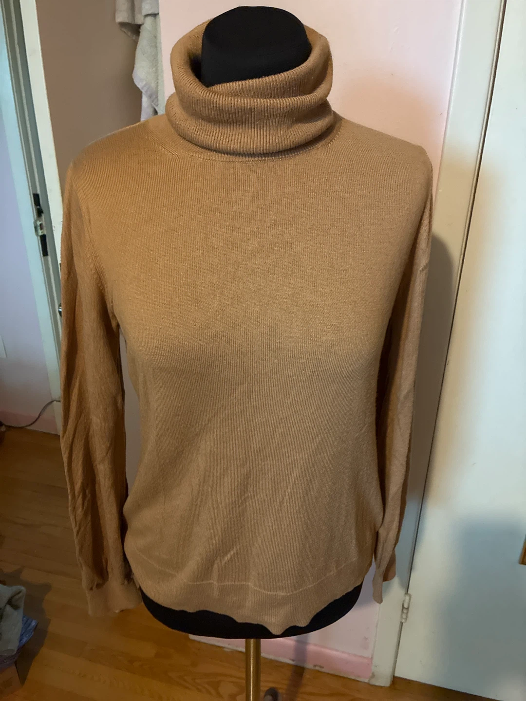 Tan Turtleneck Sweater