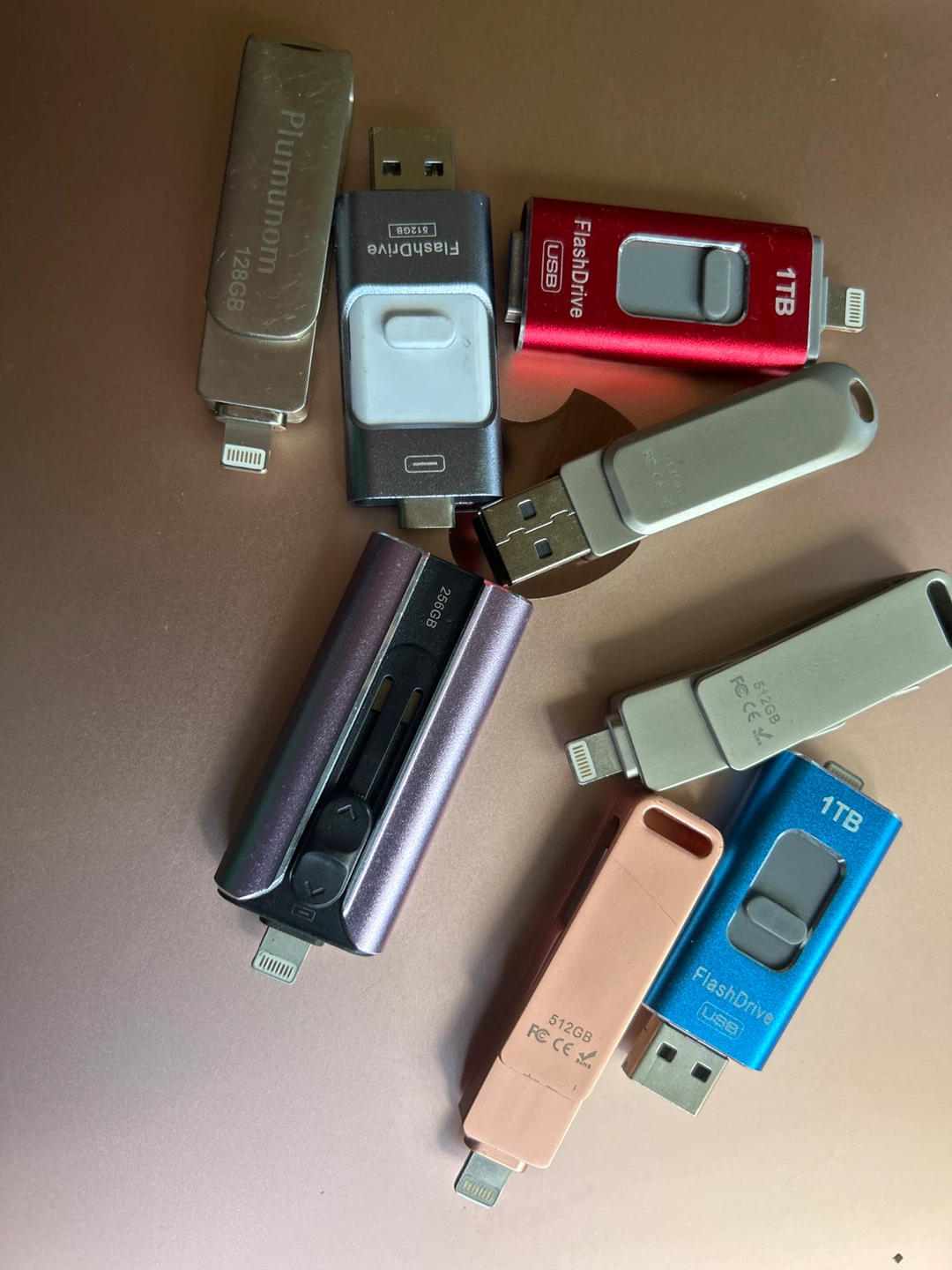 USB Flash Drives - 128GB, 256GB, 512GB, 1TB