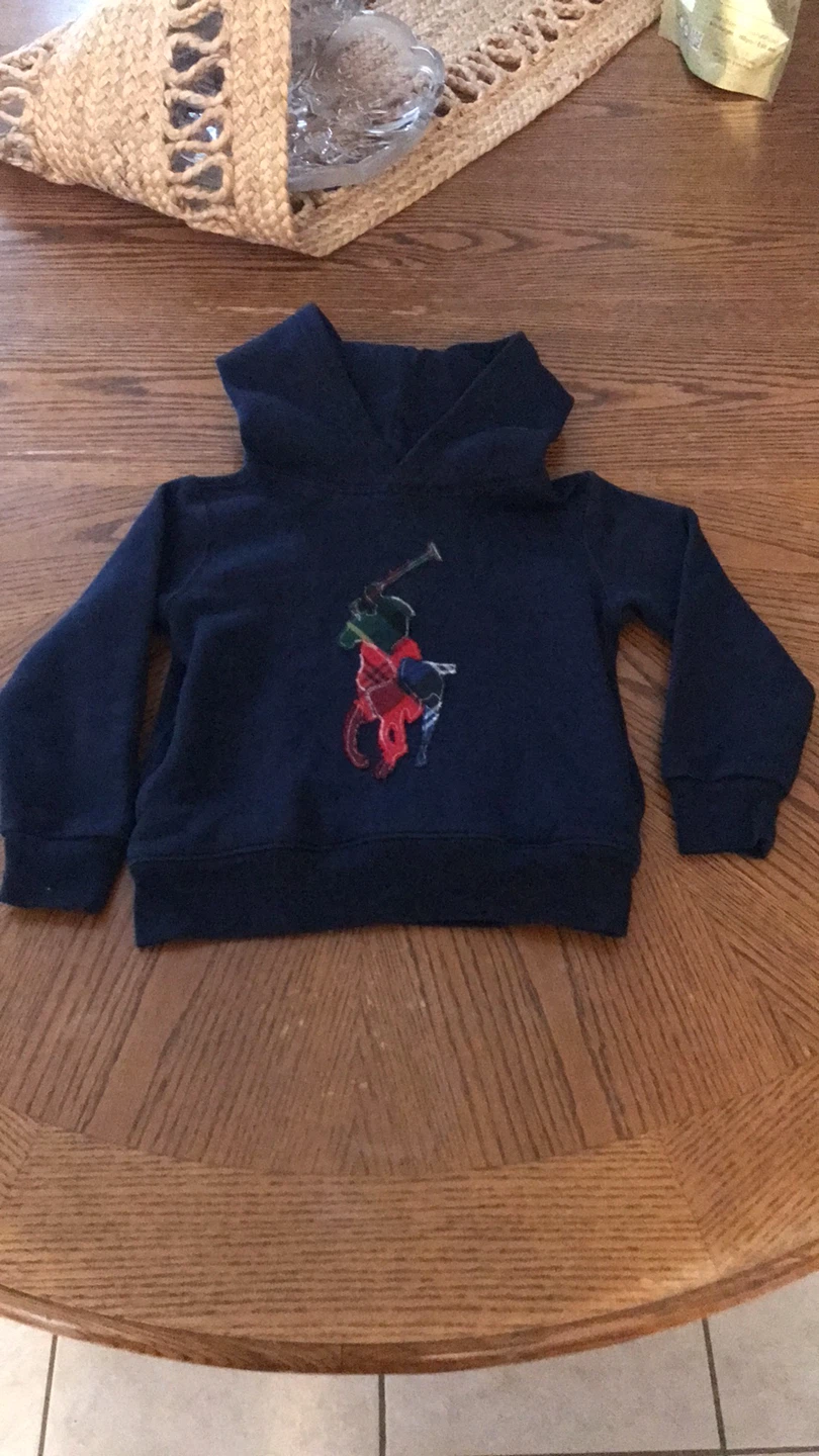 Boy’s Polo Ralph Lauren Navy Hoodie - Size 4/4T - photo 2