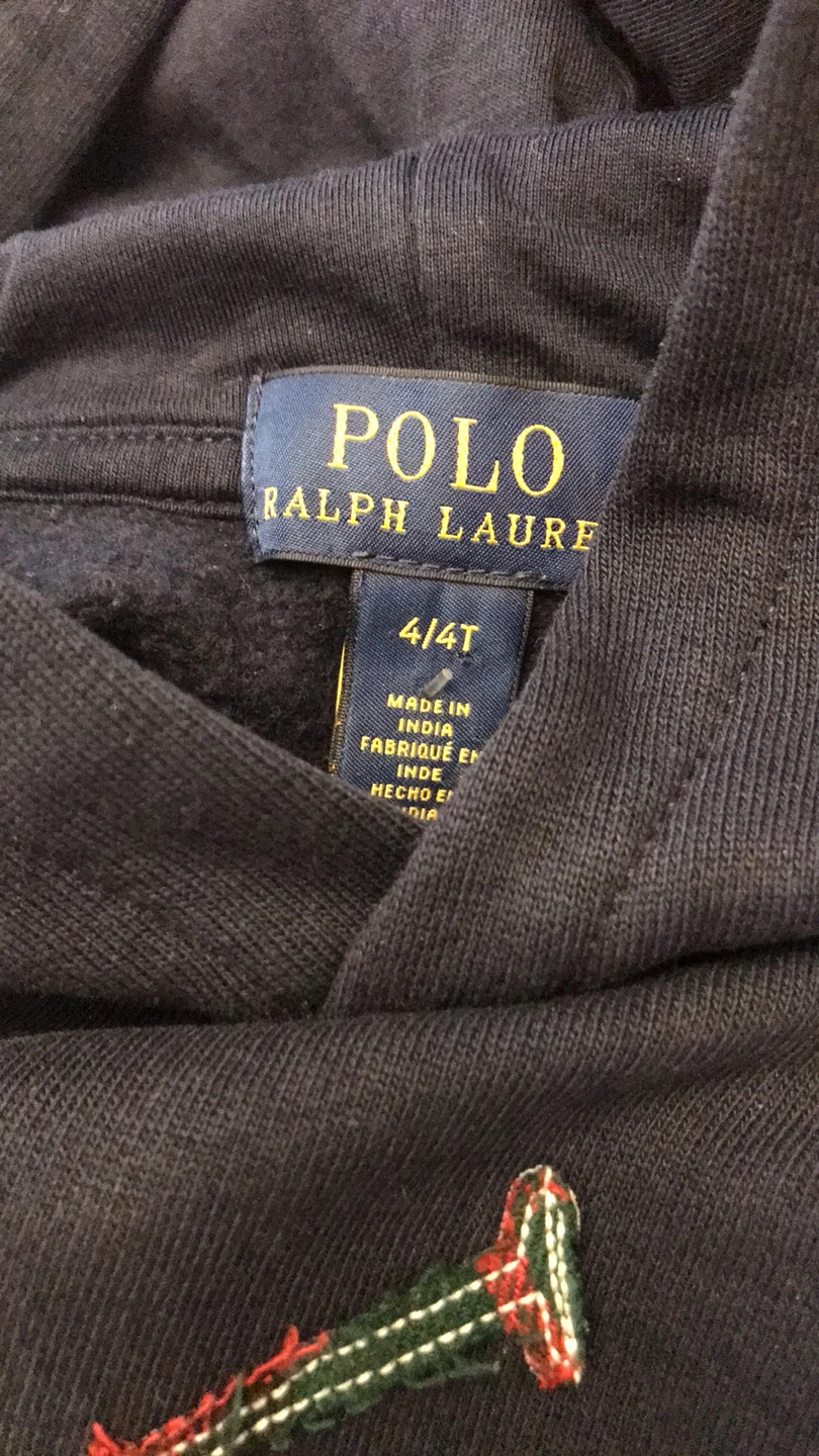 Boy’s Polo Ralph Lauren Navy Hoodie - Size 4/4T - photo 4