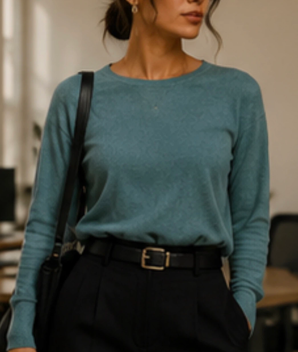 Merino Wool Long Sleeve Top