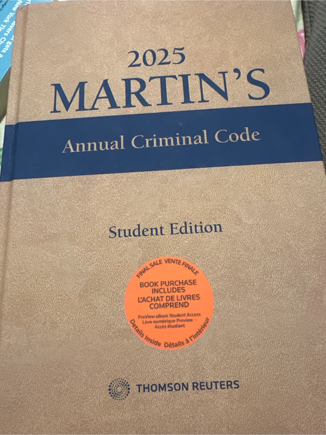 2025 Martin’s book