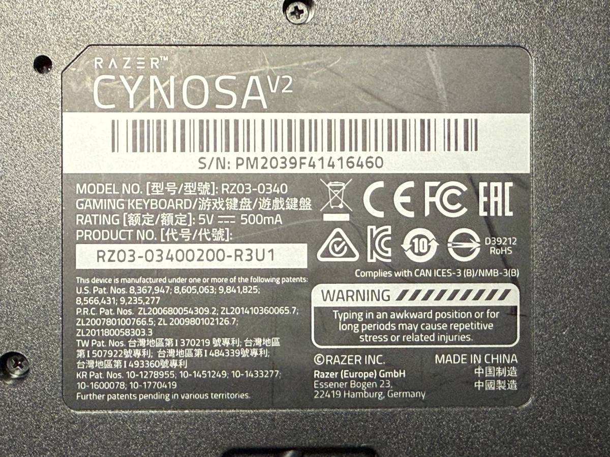 Razer Cynosa V2 Gaming Keyboard - photo 3