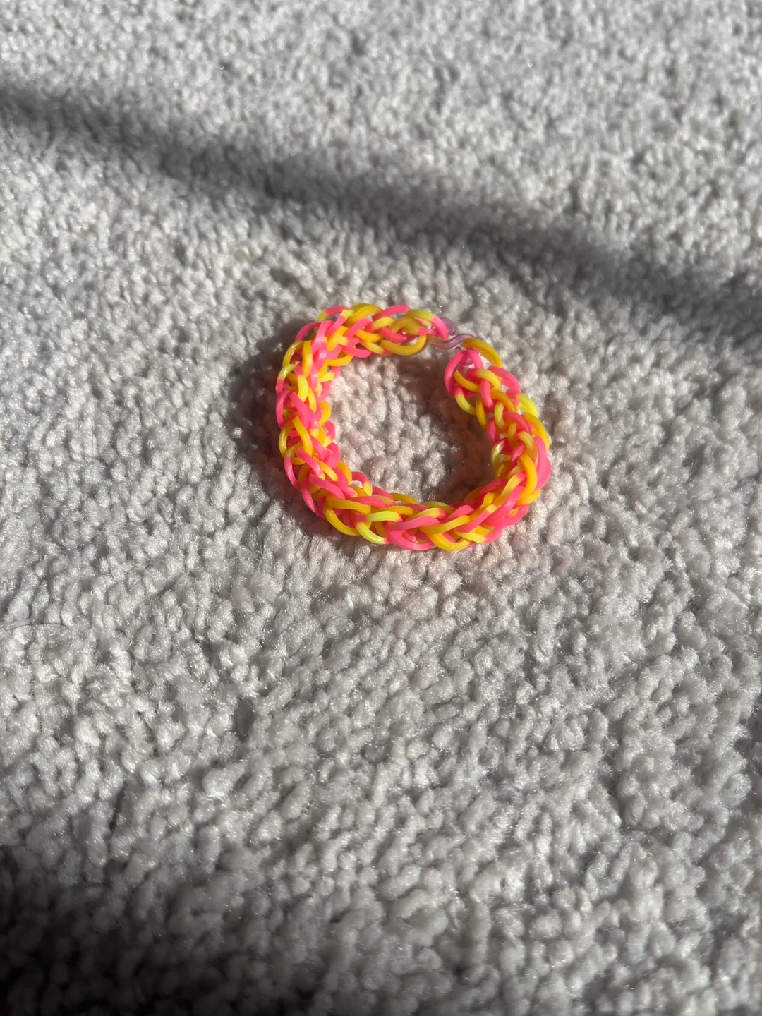Loom Band Bracelet Pink & Yellow - photo 2