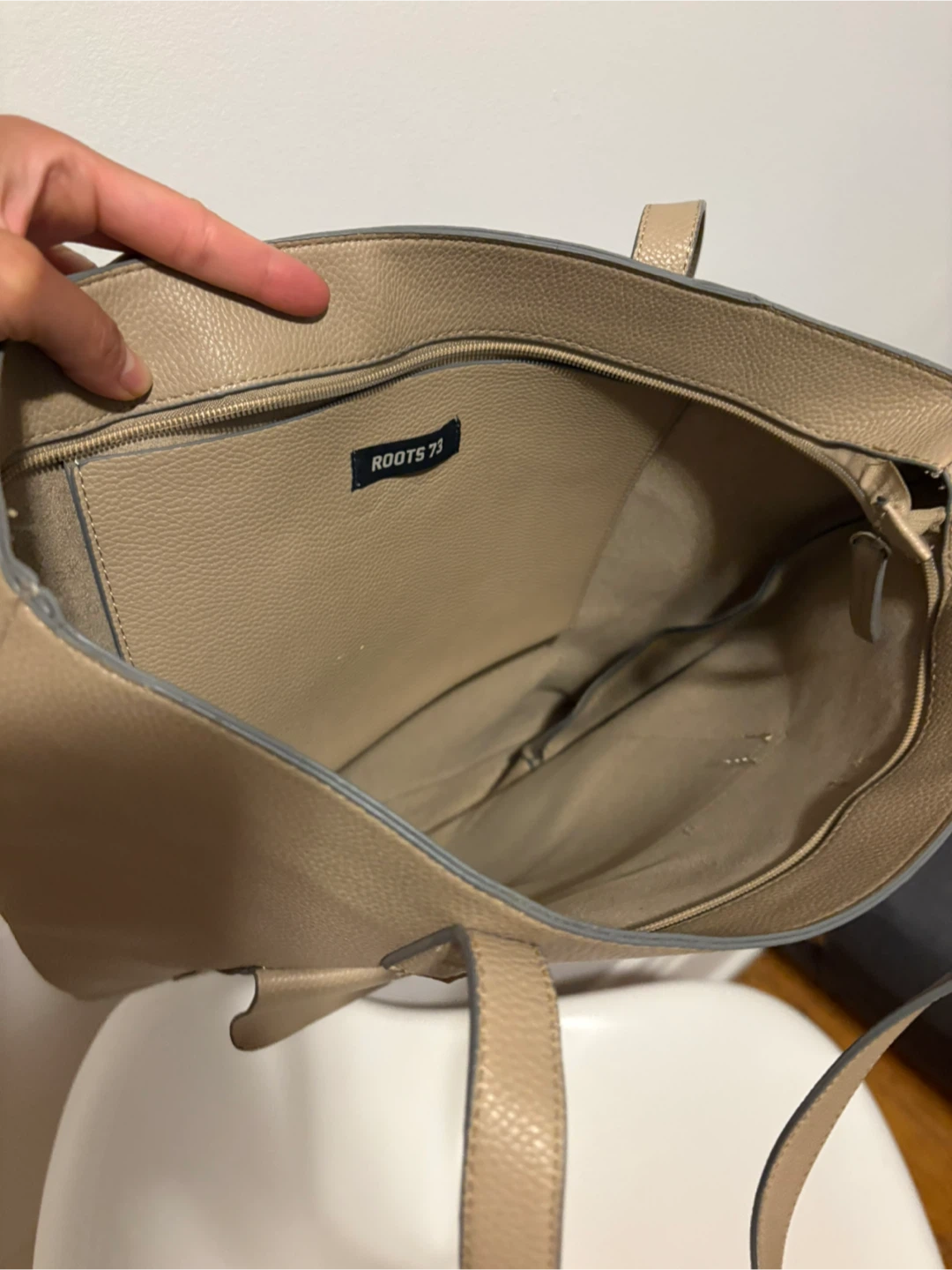 Roots 73 Tan Faux Leather Tote Bag - photo 2