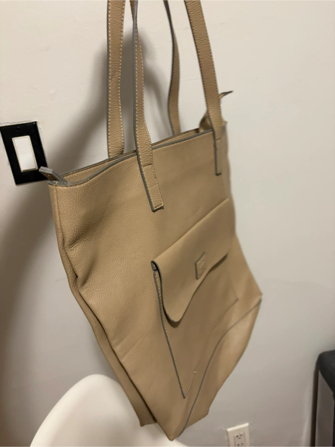 Roots 73 Tan Faux Leather Tote Bag - photo 5