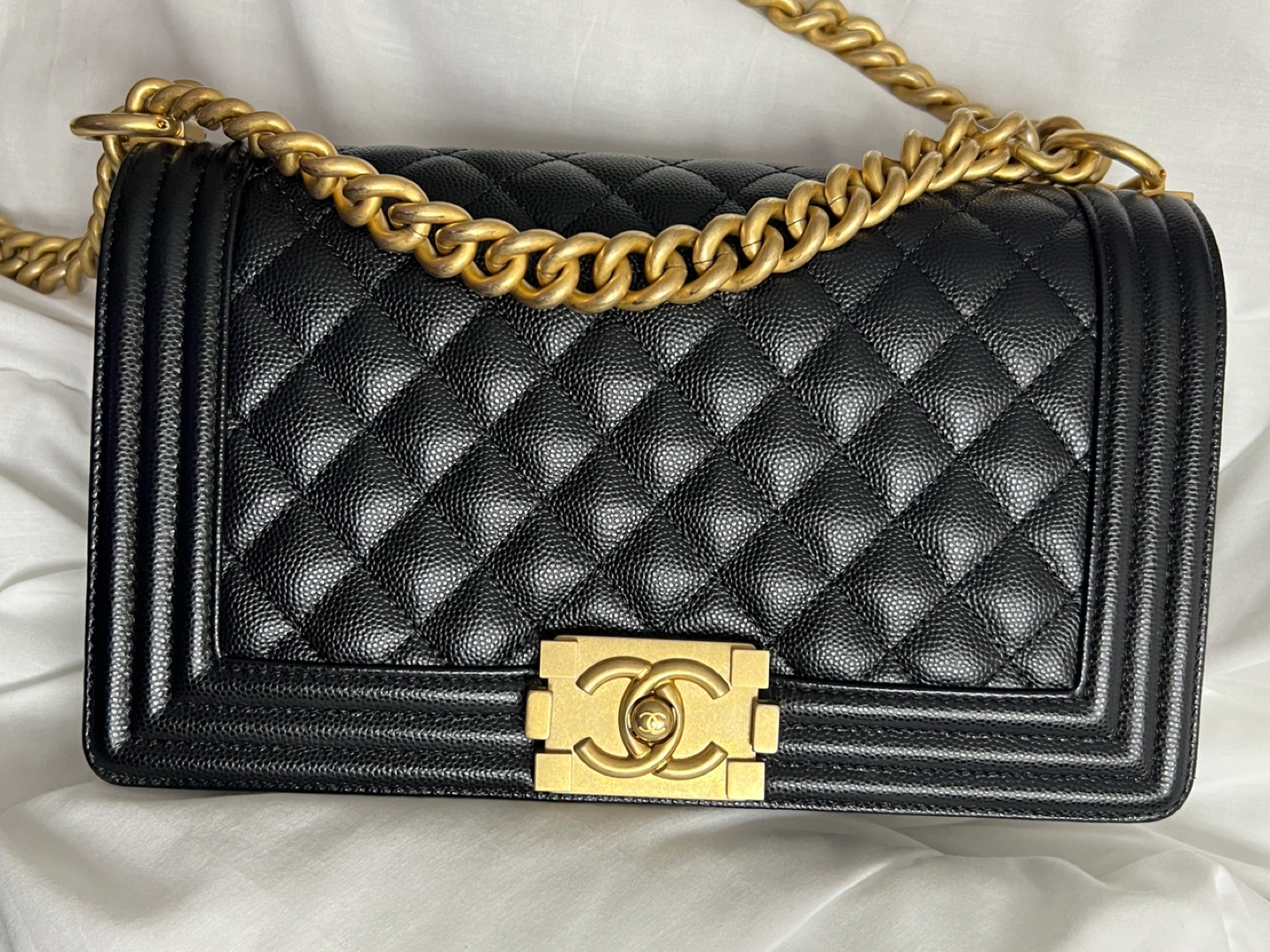 Chanel Caviar Boy Bag Medium GHW