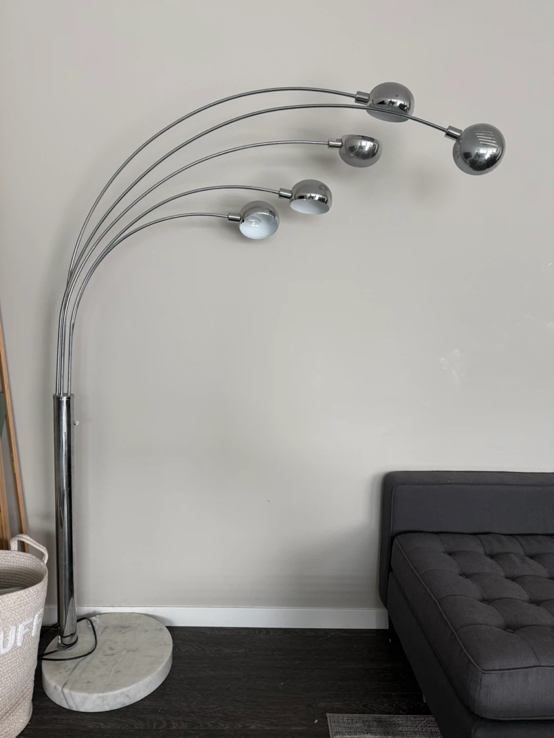 Marble Arc Floor Lamp with 5 Lights