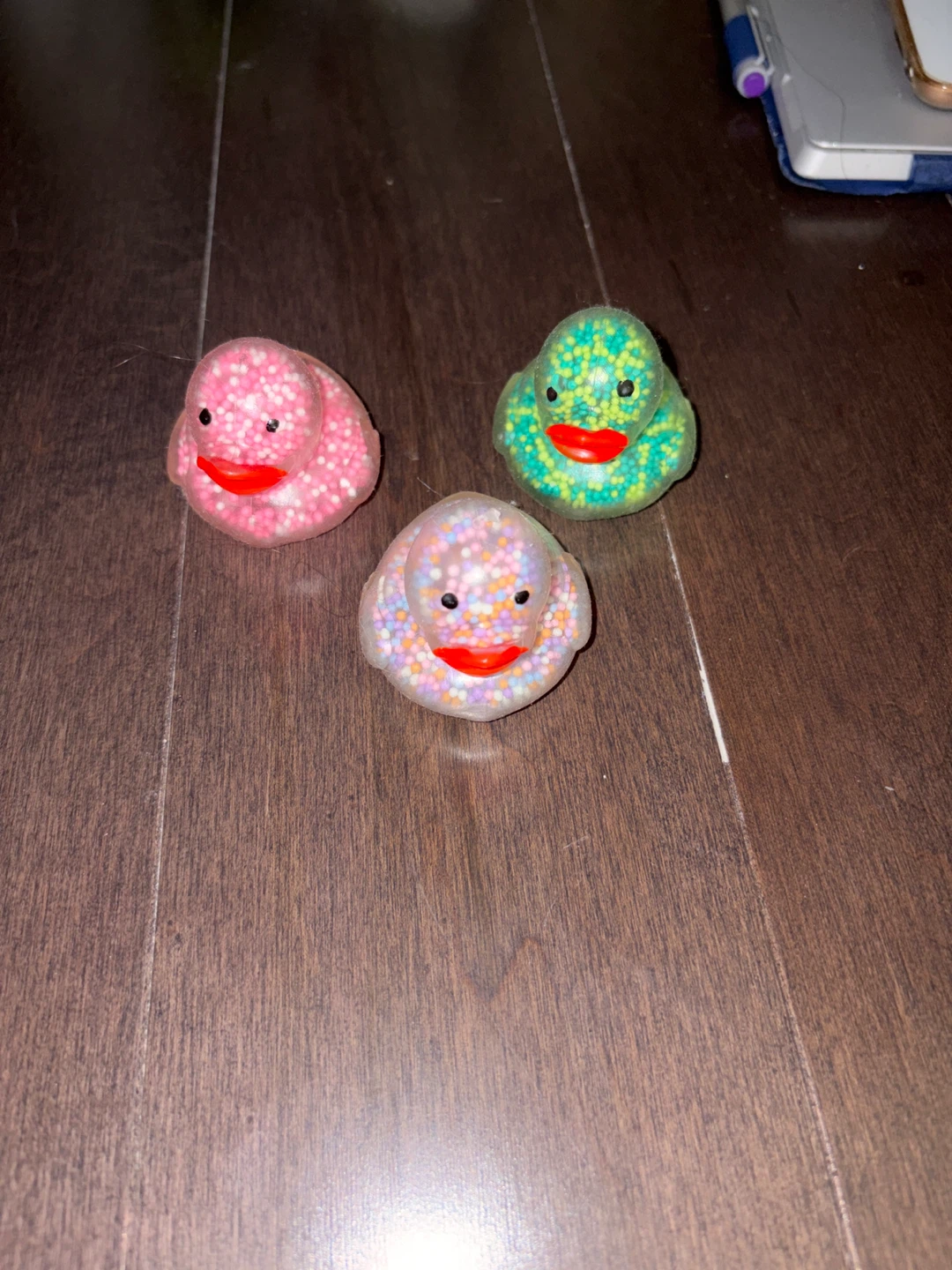 Set of 3 Squishy air filled Ducks