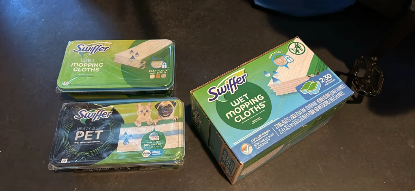 Swiffer Wet Mopping Cloths - 2 x 30 count (60 total)