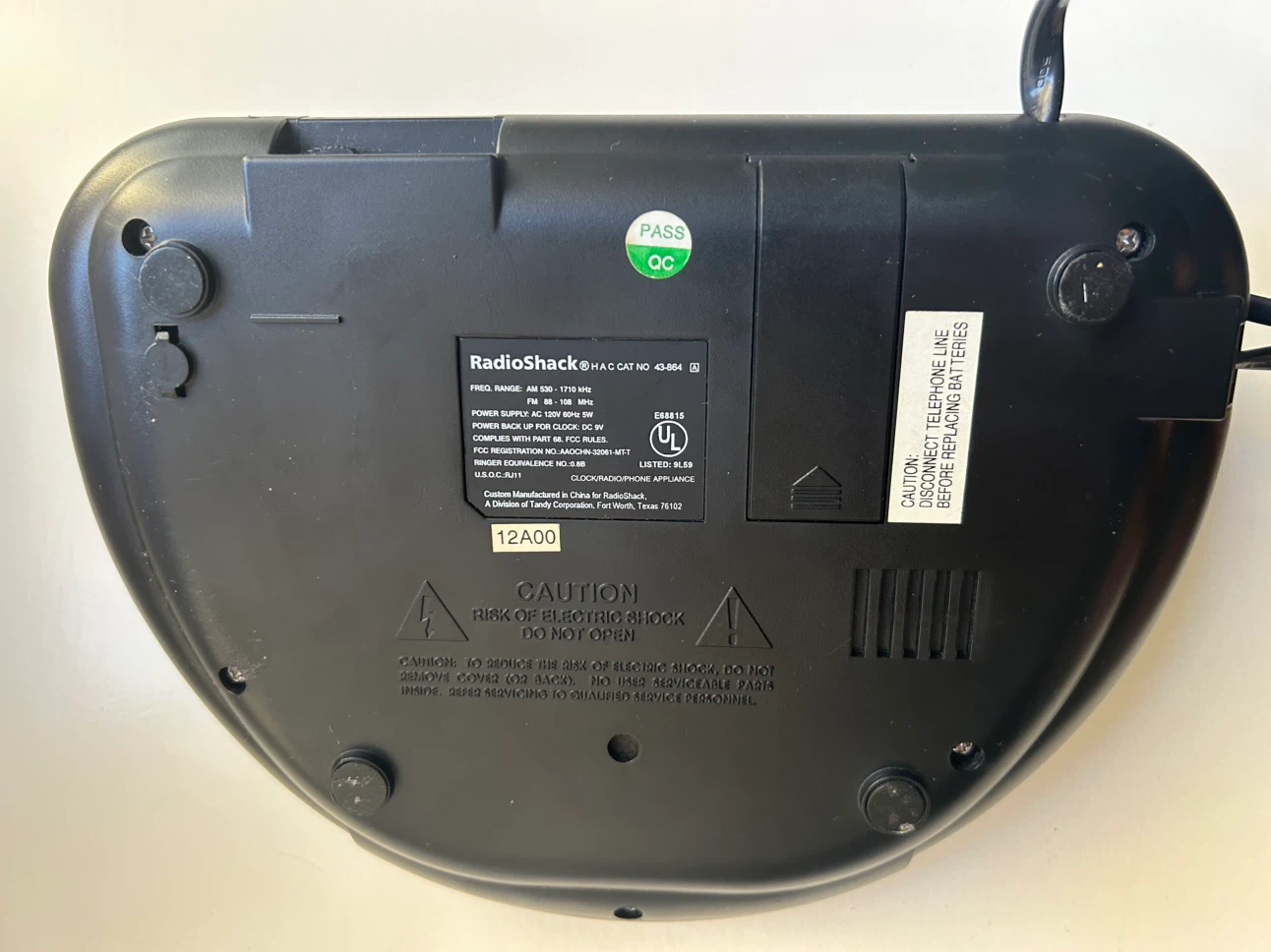 RadioShack AM/FM Clock Radio Alarm - photo 3