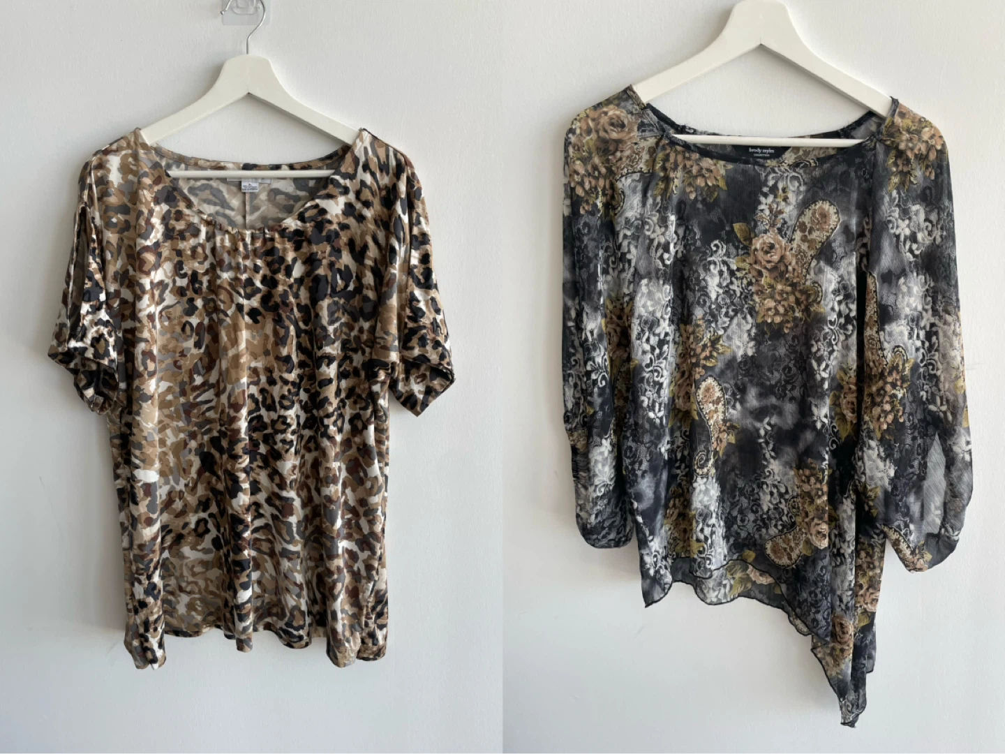 Laura Ashley Floral Sheer Blouse, size L