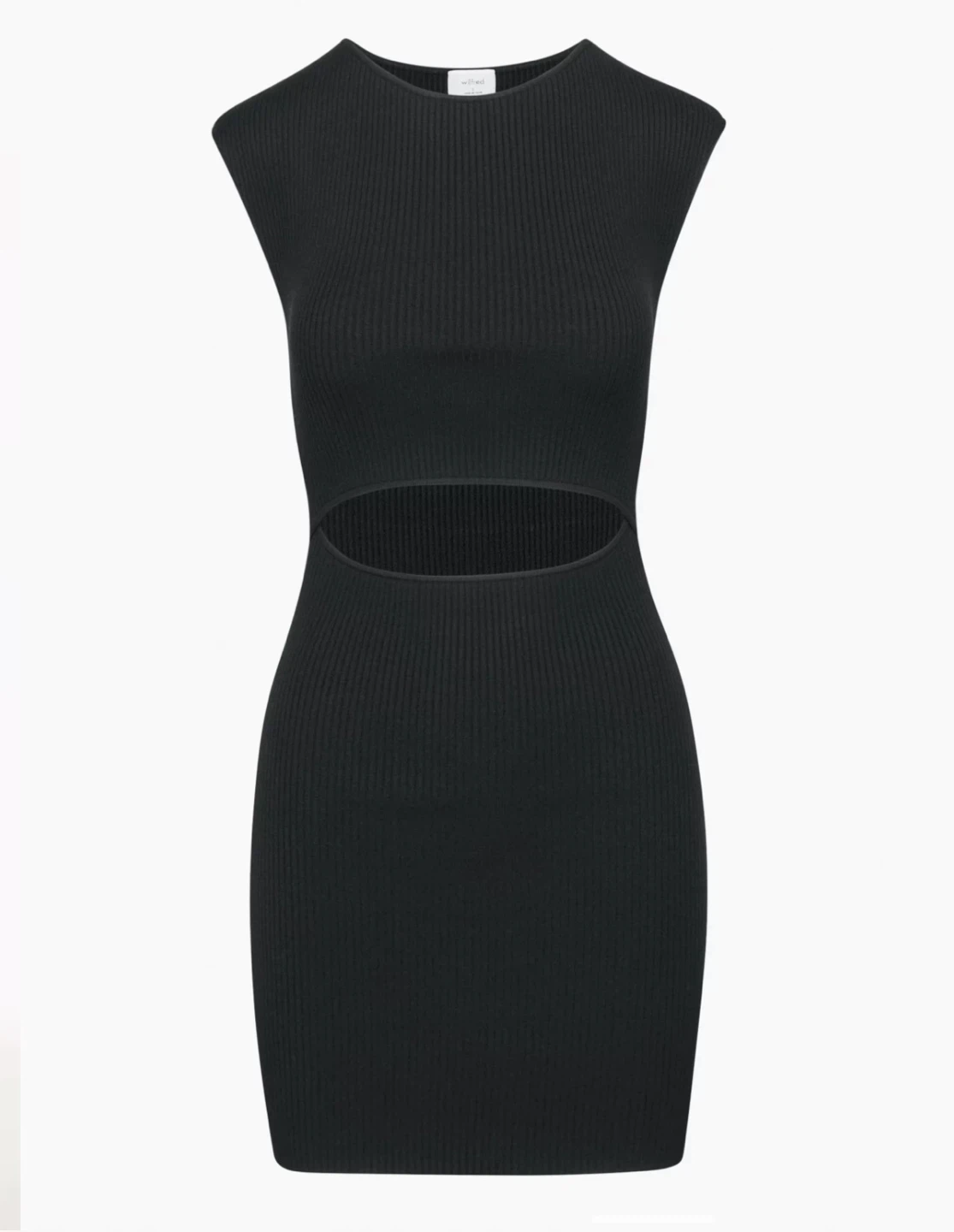 Aritzia Black Cutout Knit Mini Dress - photo 3