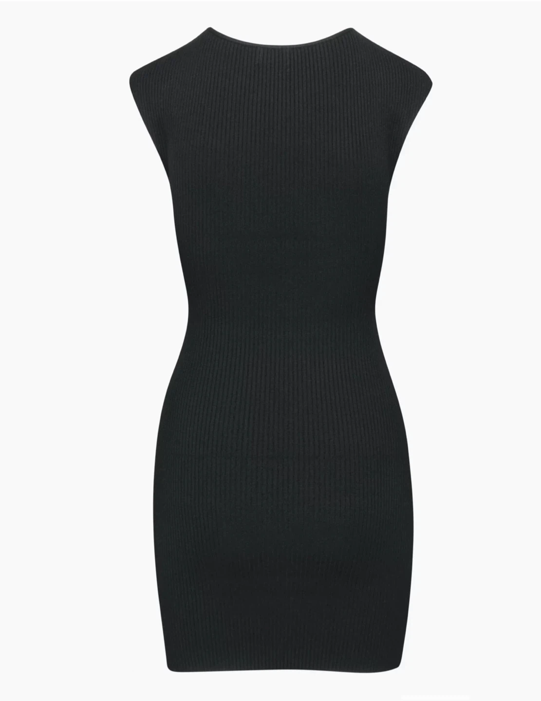 Aritzia Black Cutout Knit Mini Dress - photo 4