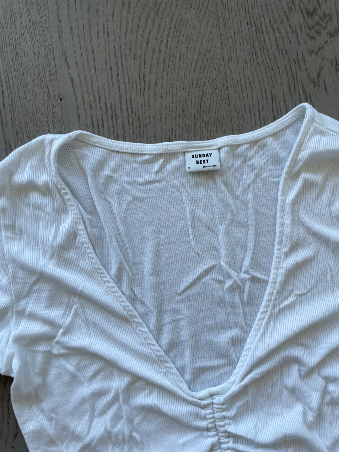 White Ruched Top and Floral Print Skirt - Size S - photo 3