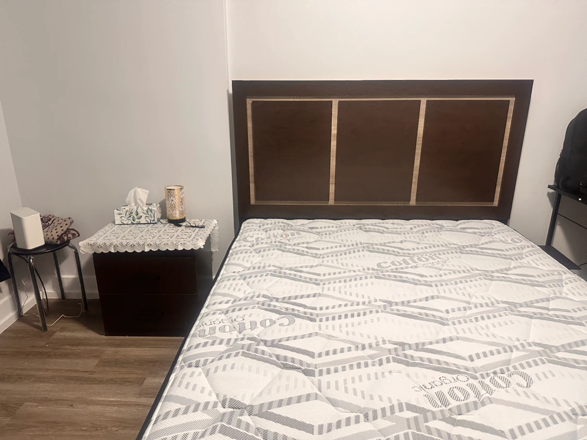 Wooden Queen box storage bed - photo 3