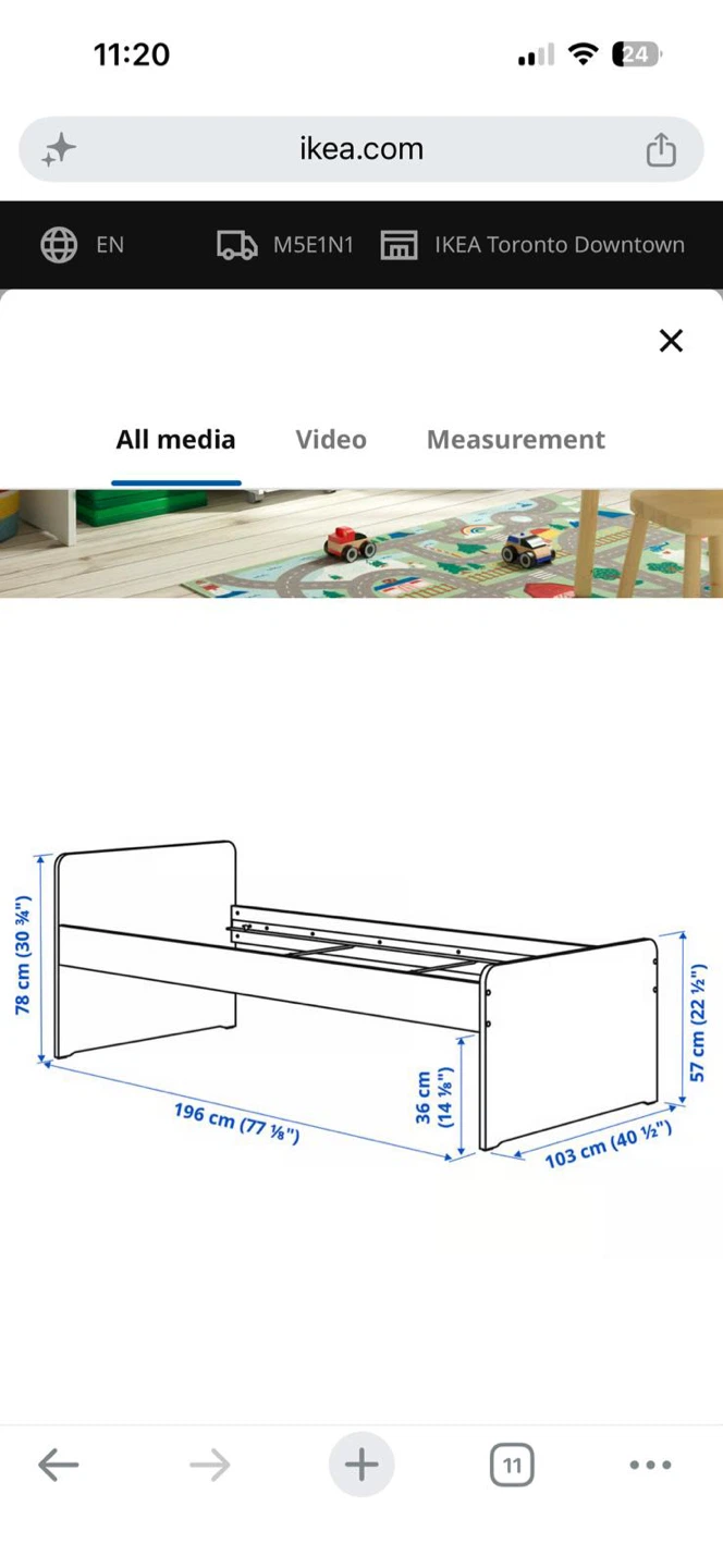 IKEA Single Bed Frame - photo 3