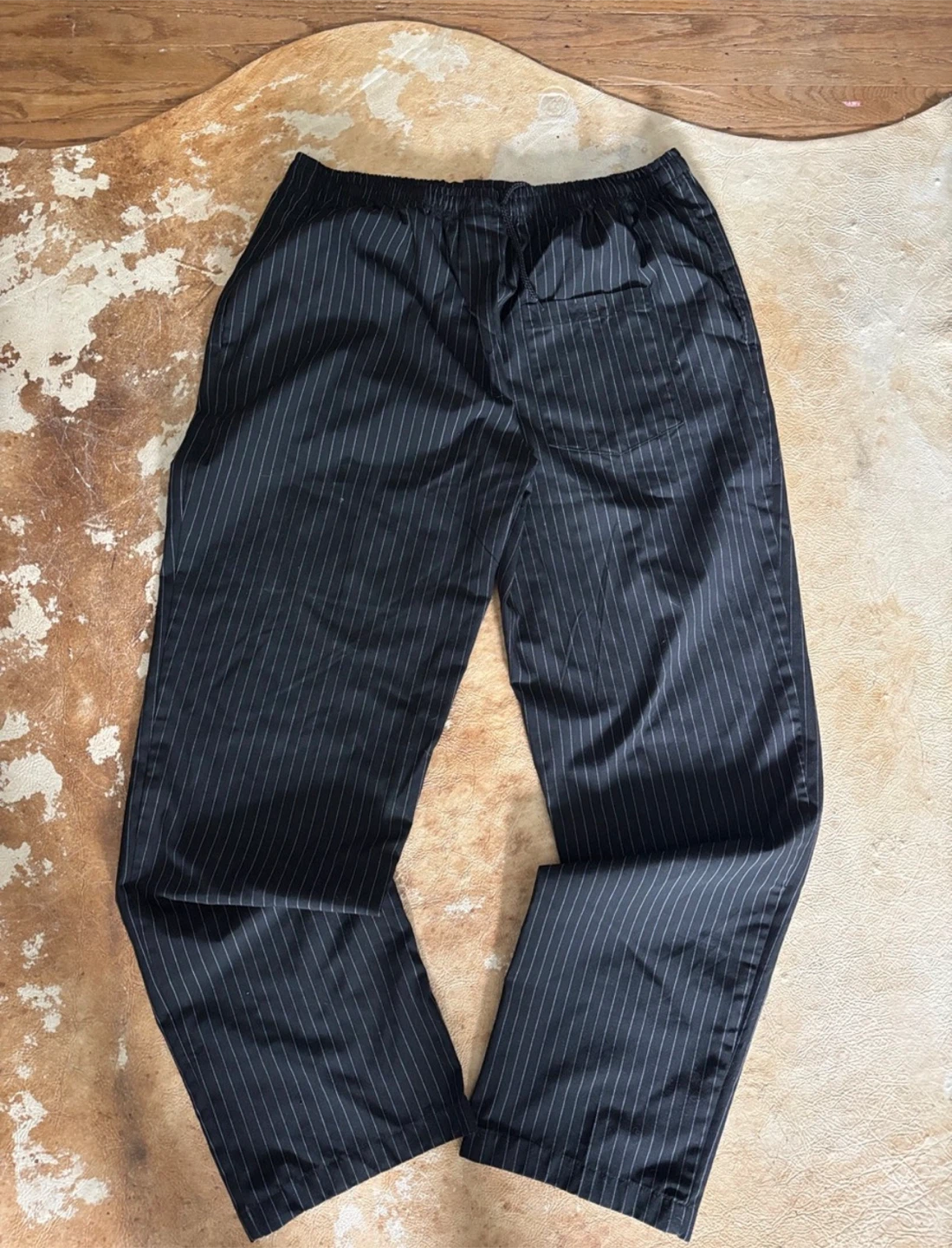 Chefs Hat Black Pinstripe Pants