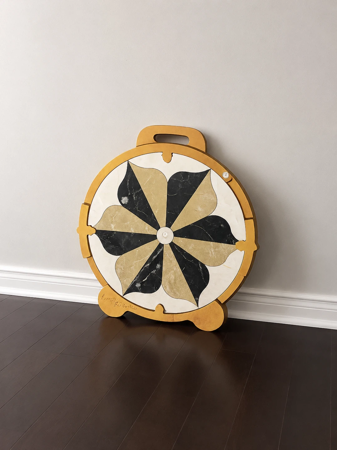 Marble Inlay Lazy Susan