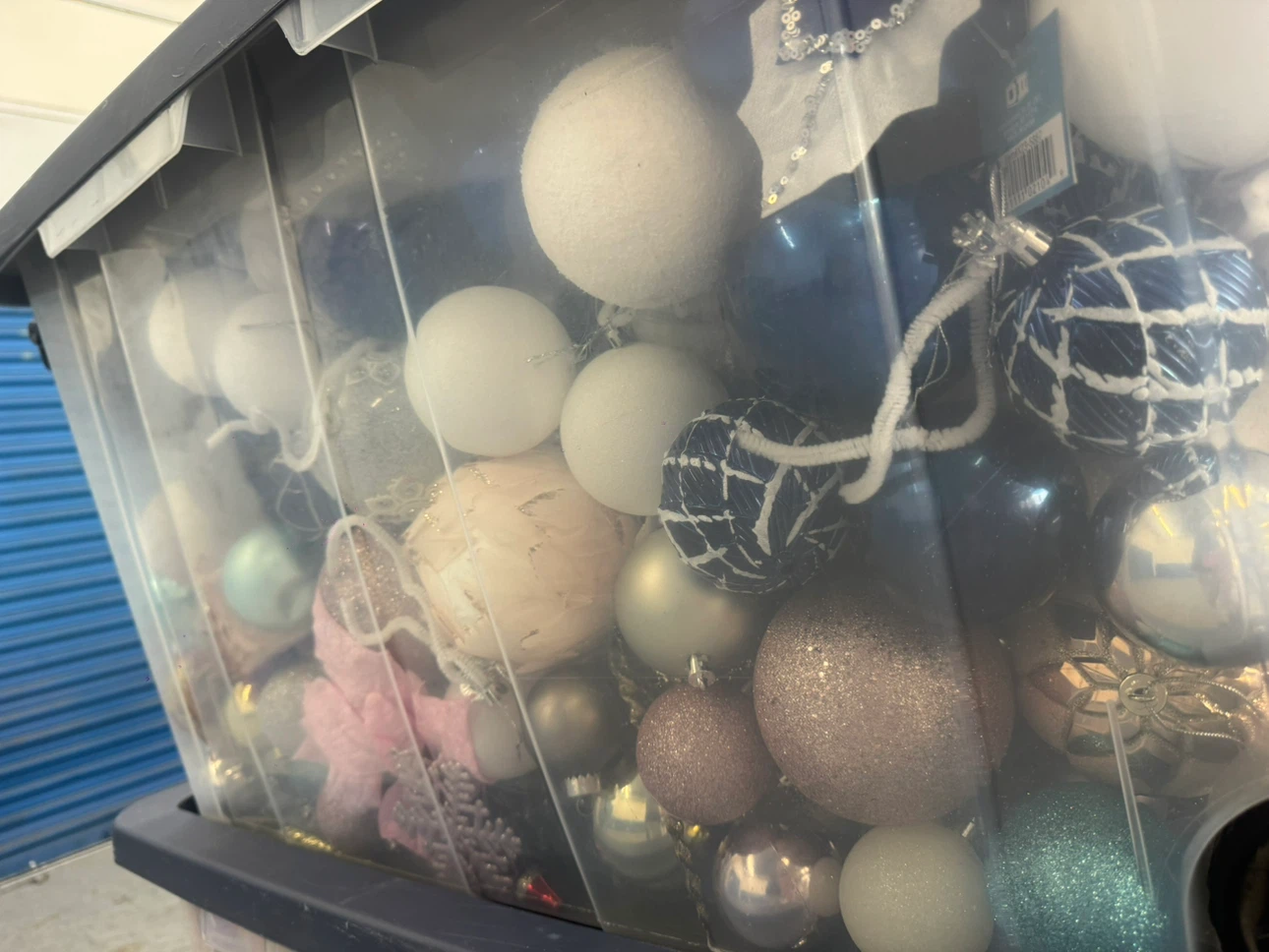 Large Lot of Christmas Ornaments in Storage Bins - photo 3