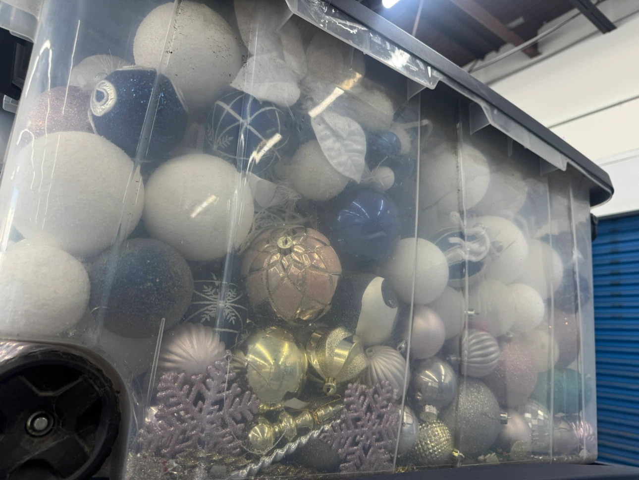 Large Lot of Christmas Ornaments in Storage Bins - photo 5