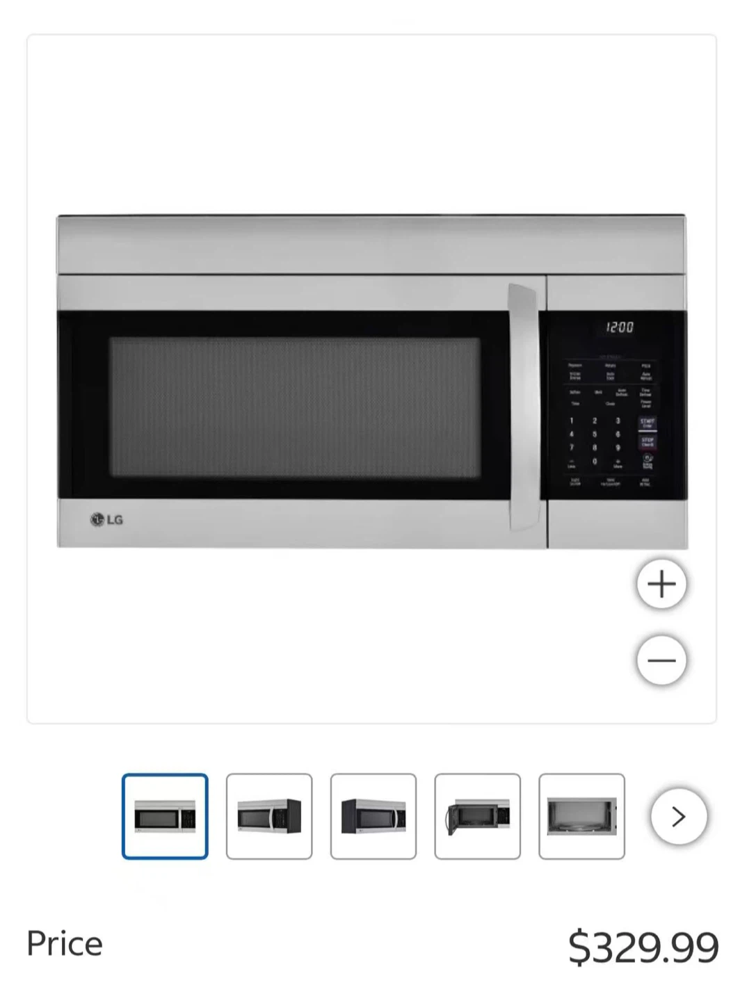 LG Over-the-Range Microwave LMV1751ST Stainless Steel 50.87 qt. - photo 2