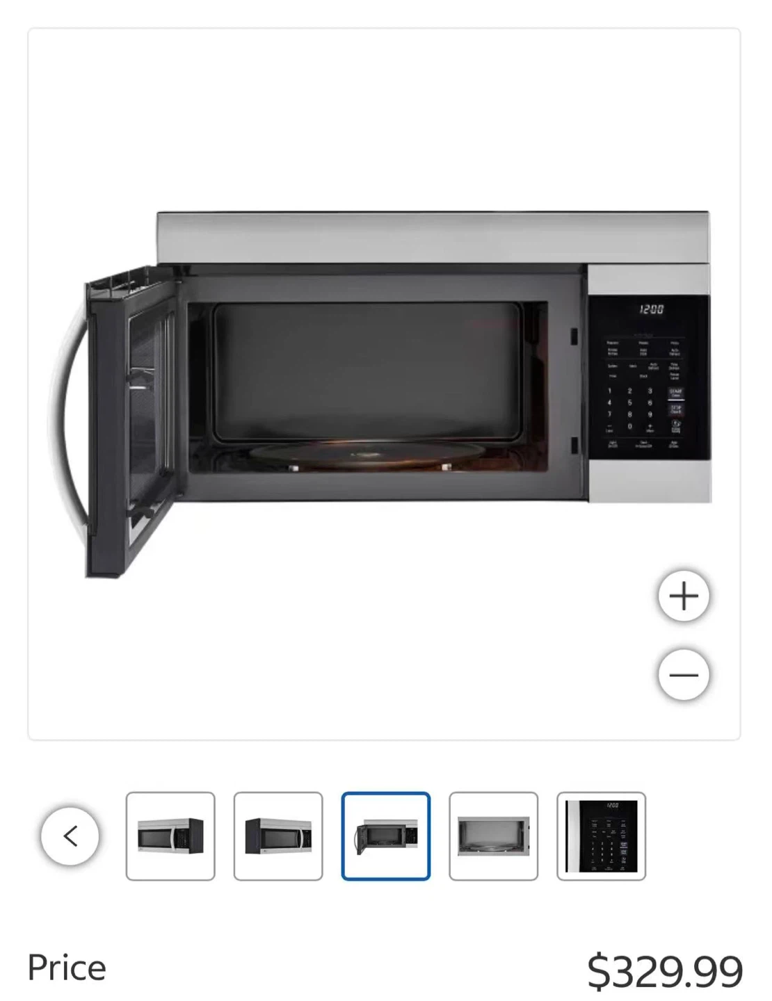 LG Over-the-Range Microwave LMV1751ST Stainless Steel 50.87 qt. - photo 3