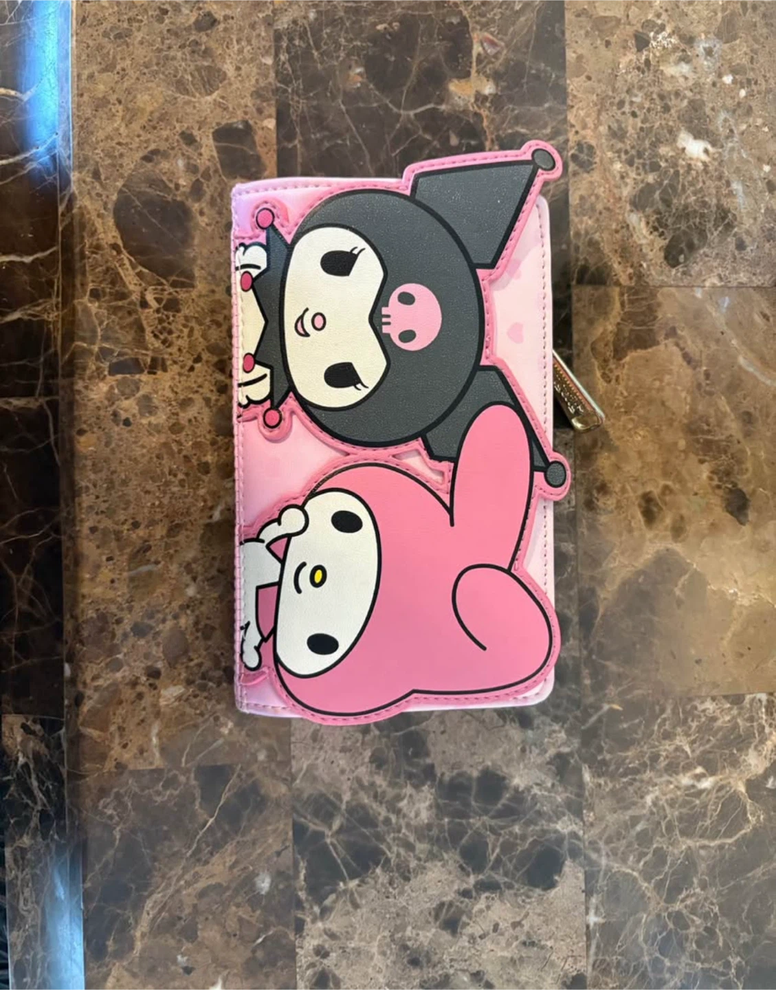 Sanrio Kuromi and My Melody Pink Wallet