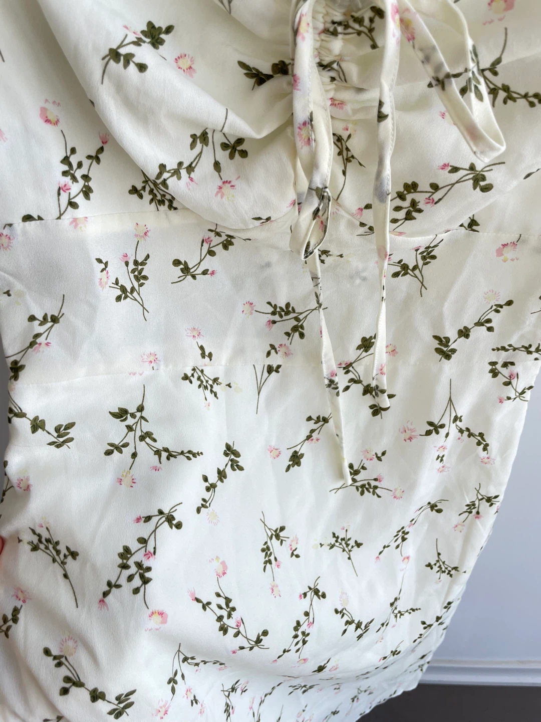 Floral Puff Sleeve Mini Dress, Size S - photo 3