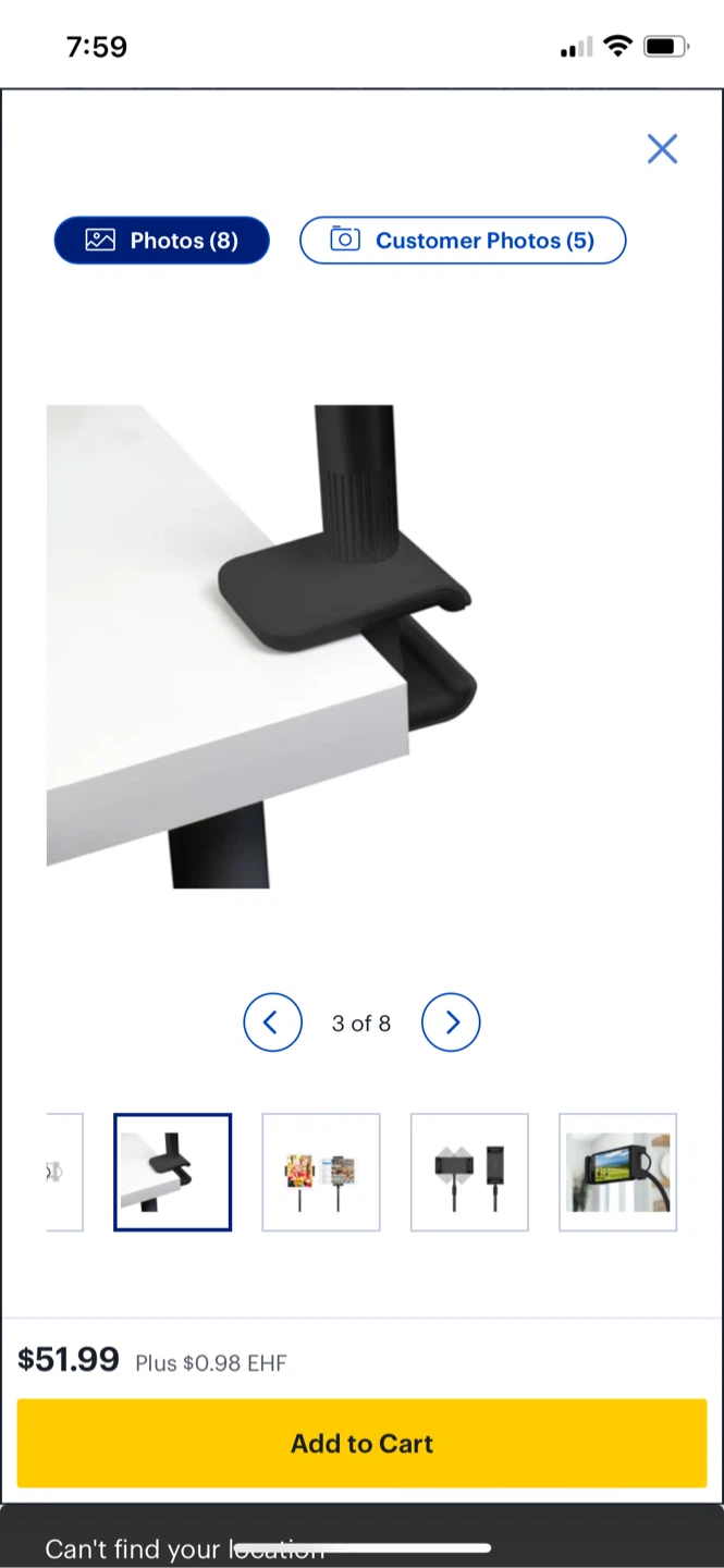 Retails $55, Universal Smartphone and Tablet Flex Mount (Black) - photo 2