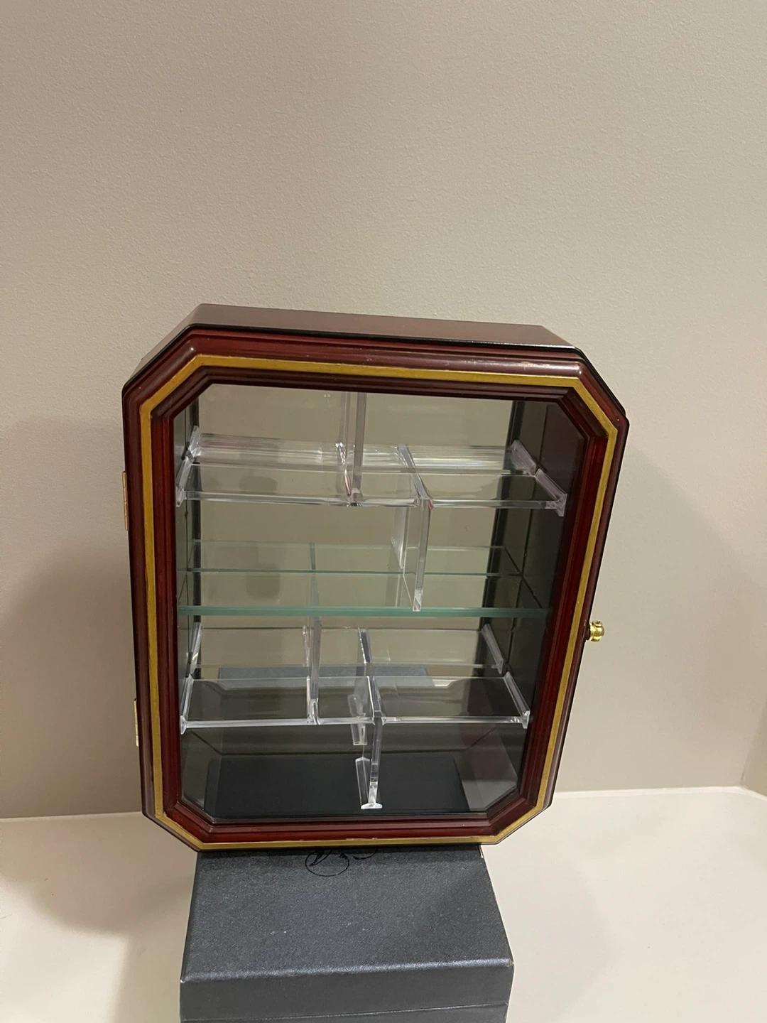 Wooden Display Cabinet with Glass Doors - photo 2