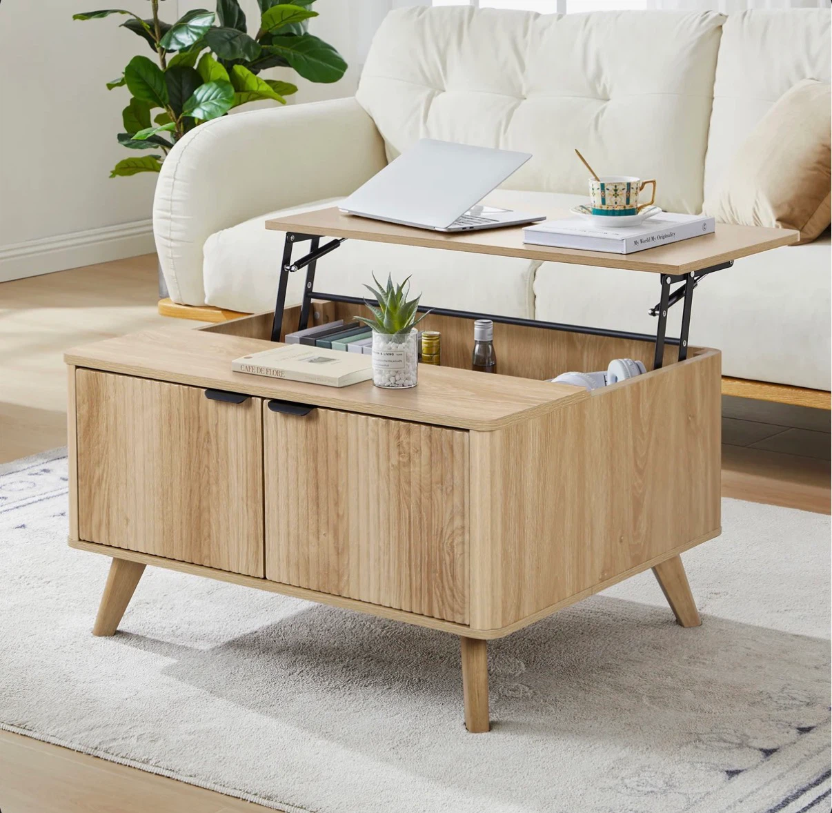Lift Top Coffee Table With Storage (unboxed)