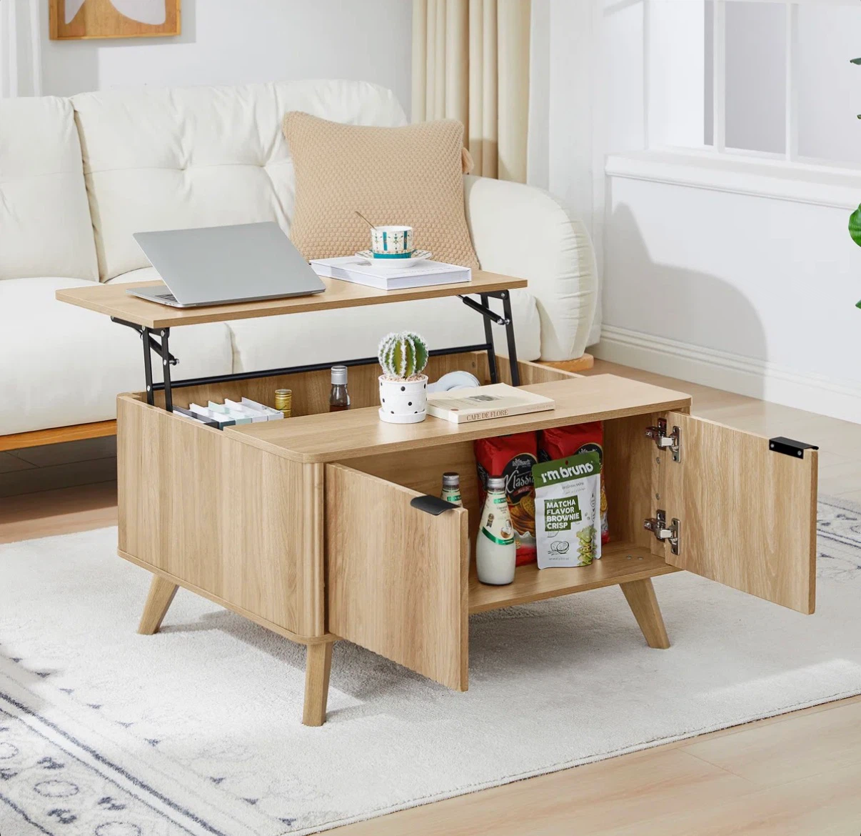 Lift Top Coffee Table With Storage (unboxed) - photo 2