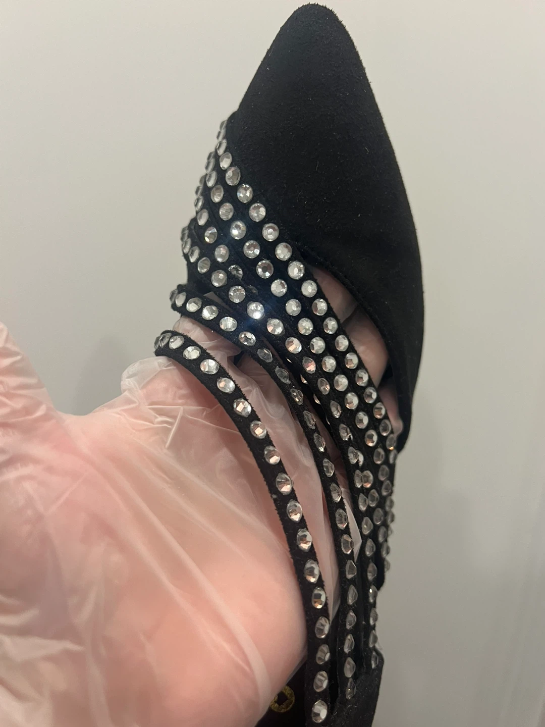 Pellon Black Embellished Heels